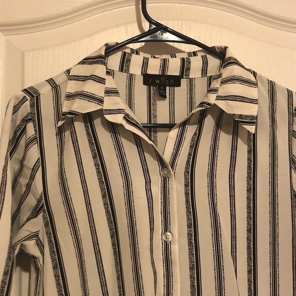 R.WISH Striped Button Dress Size S - Picture 6 of 11